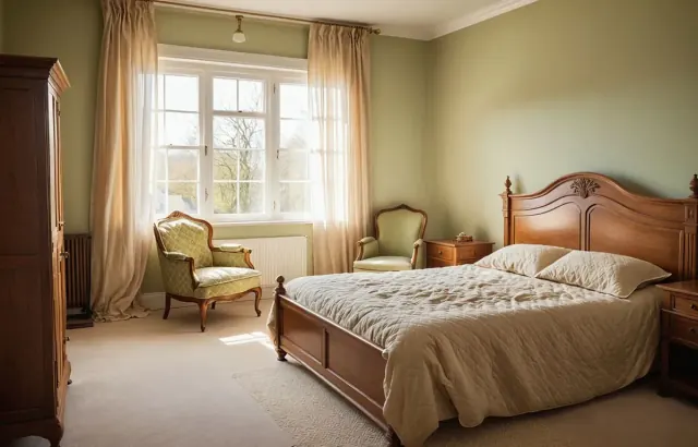 A dated bedroom