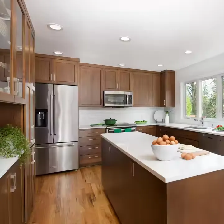 A dated kitchen